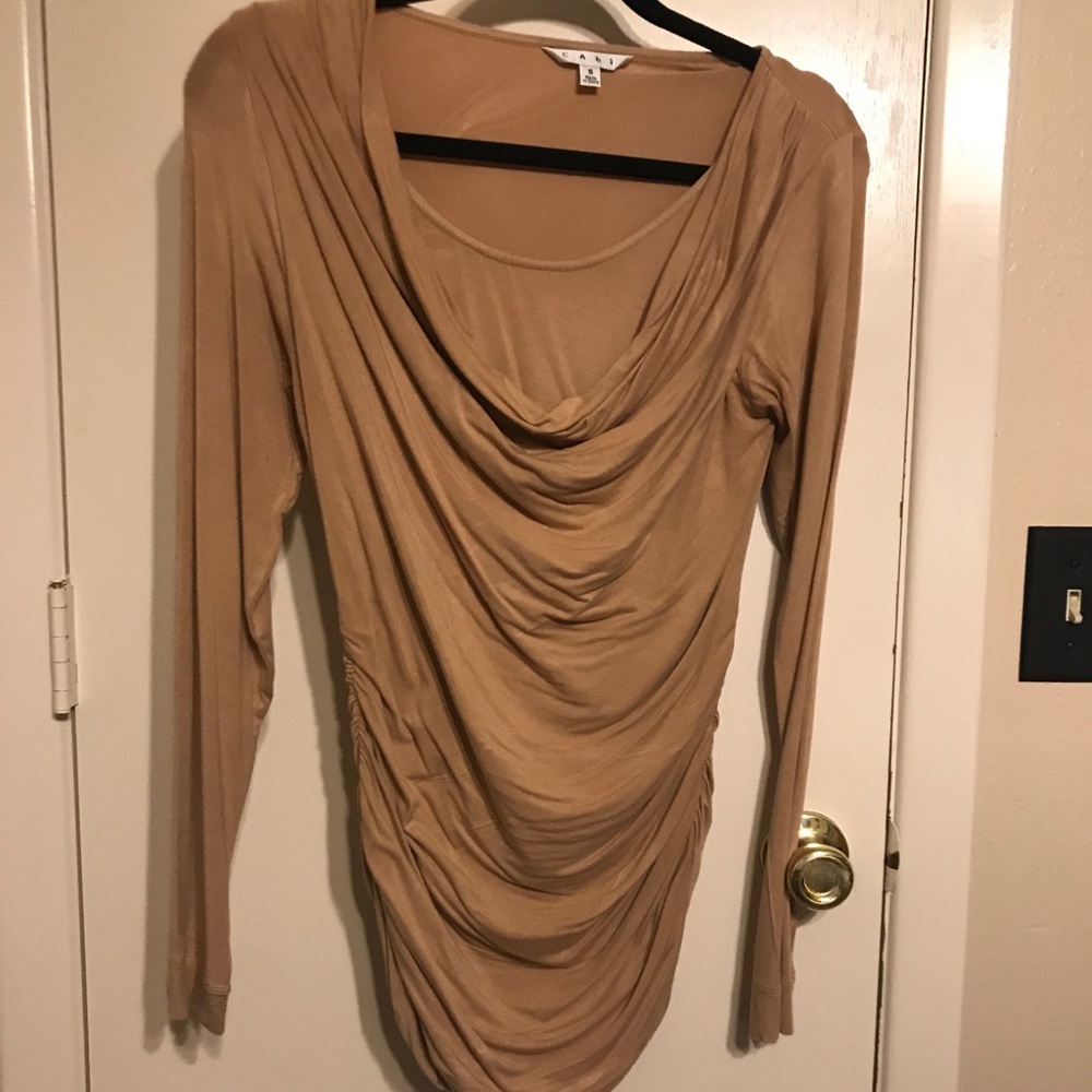 Draped knit top